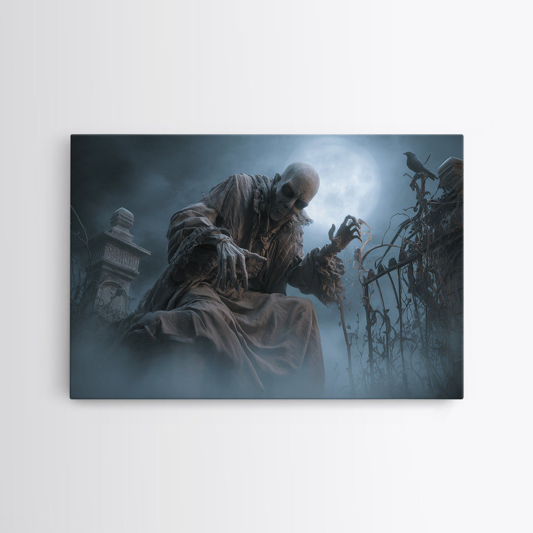 The Dream Eater, Landscape Wall Art, Spooky Home Decor, Canvas Print, Halloween Wall Decor, Gothic Home Decor, Halloween Wall Art