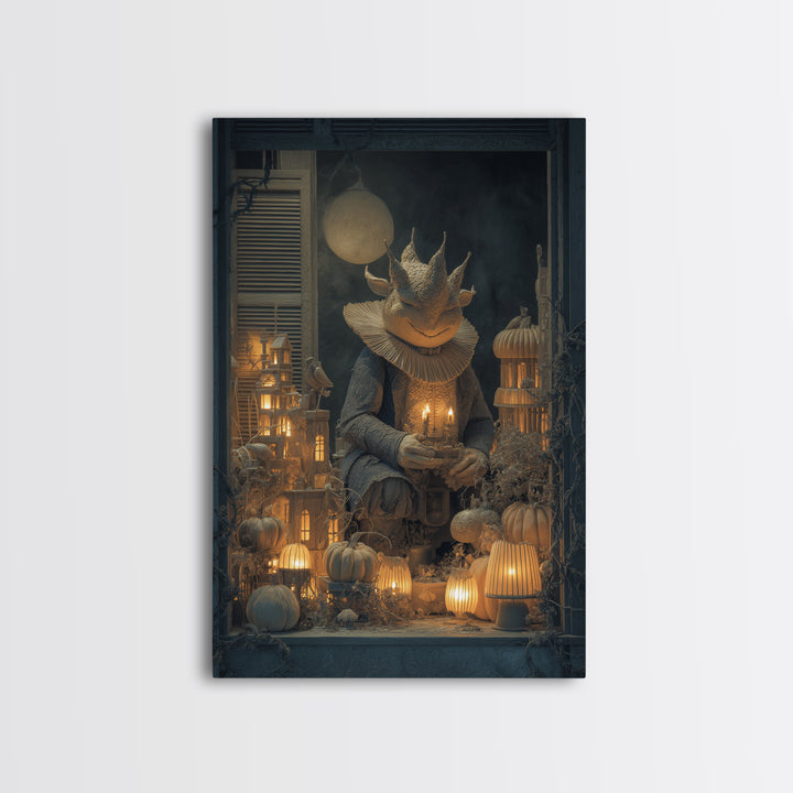 The Candy Corn Kingdom, Vertical Wall Art, Dark Fantasy Wall Art, Canvas Print, Halloween Wall Decor, Gothic Home Decor, Horror Wall Art