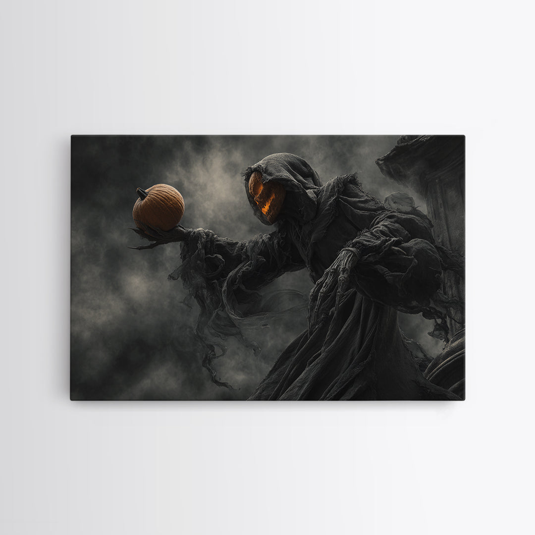 Halloween On Another Planet, Landscape Wall Art, Dark Halloween Decor, Canvas Print, Halloween Wall Decor, Gothic Home Decor