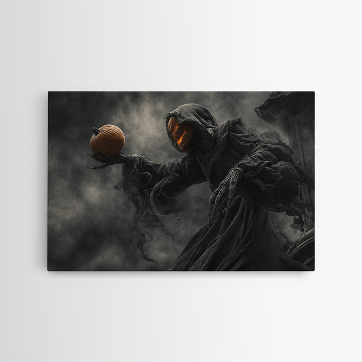 Halloween On Another Planet, Landscape Wall Art, Dark Halloween Decor, Canvas Print, Halloween Wall Decor, Gothic Home Decor