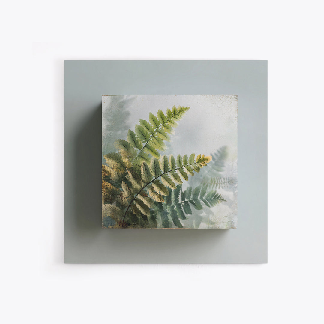 Botanical Fern Study Canvas Print, Dental Office Art, Dental, Office Decor, Fine Art, Calm, Tooth Art, Dentistry Art, DOA-1x1-19