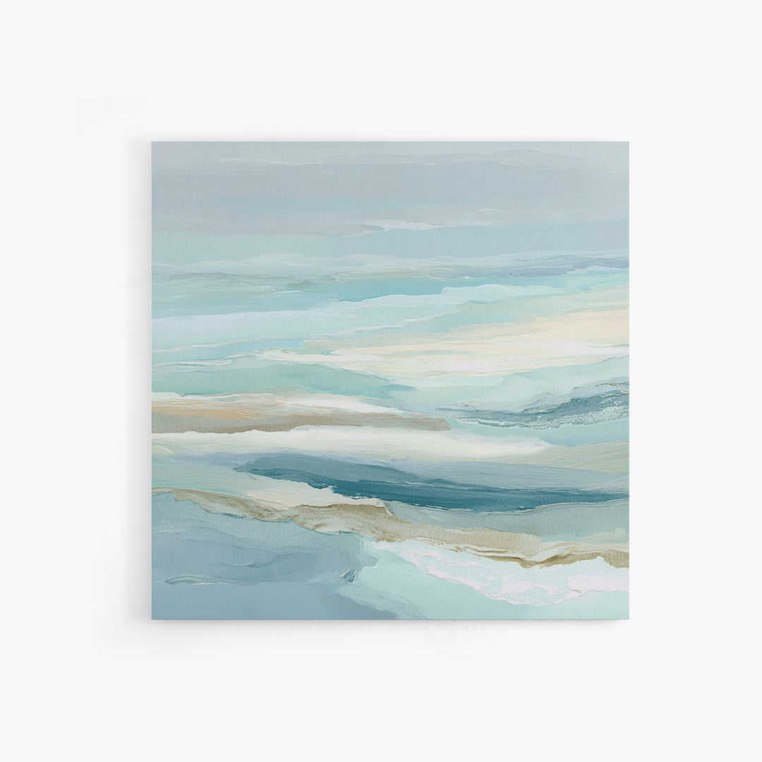 Calming Abstract Ocean Waves Canvas Print, Dental Office Art, Printable Digital, Office Decor, Fine Art, Calm, Neutral Decor, DOA-1x1-25