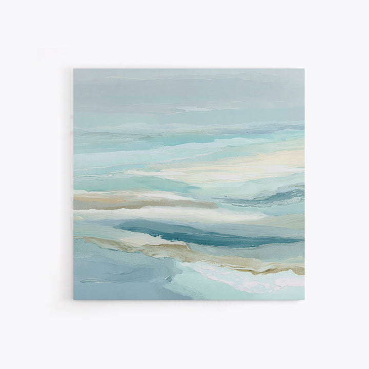 Calming Abstract Ocean Waves Canvas Print, Dental Office Art, Printable Digital, Office Decor, Fine Art, Calm, Neutral Decor, DOA-1x1-25