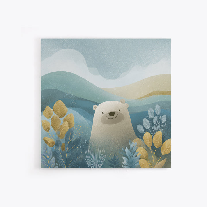 Cheerful Animal Dentist Themed Character Without Text Canvas Print, Dental Office Art, Medical Art, Office Decor, Calm, DOA-1x1-26