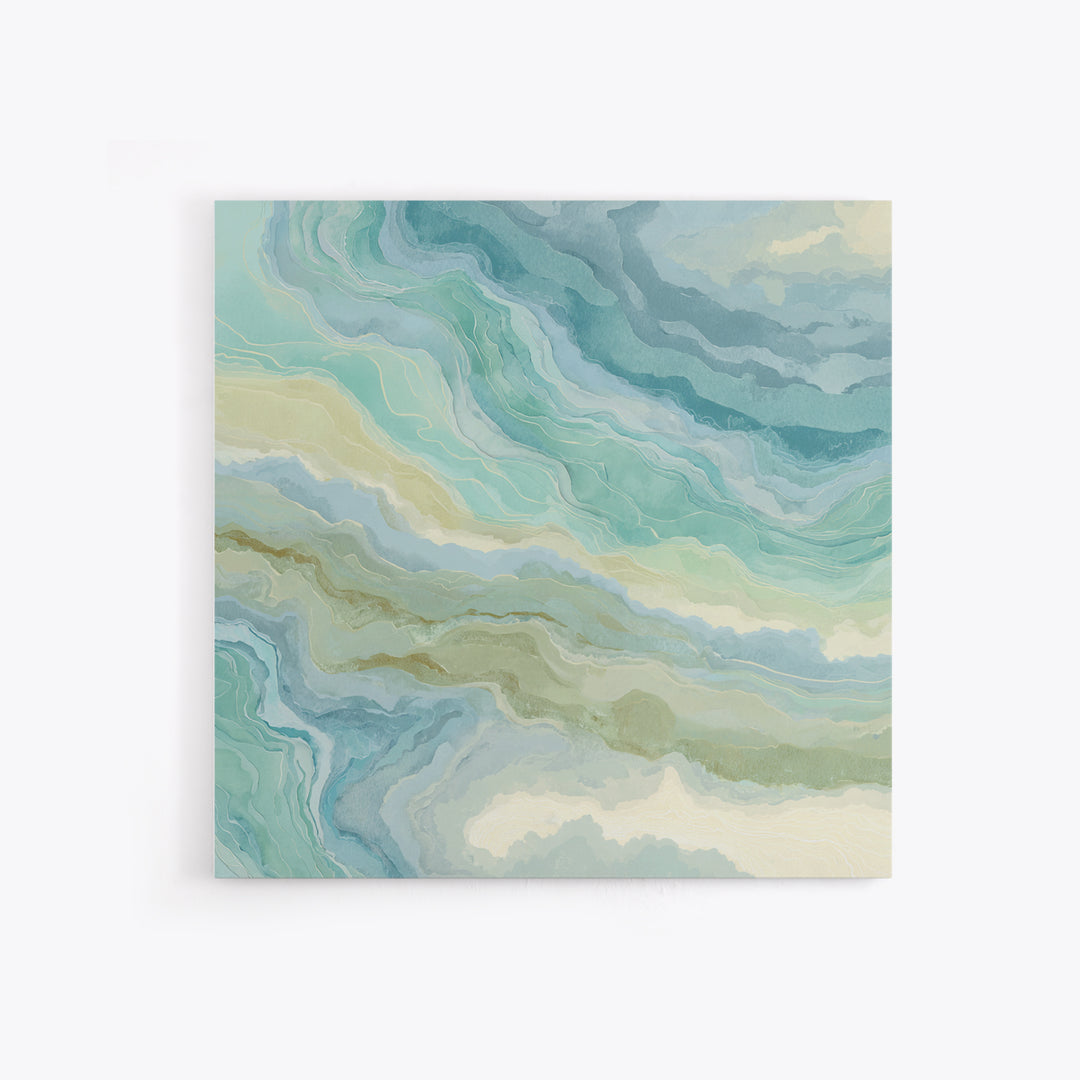 Abstract Water Ripple Pattern Framed Canvas Print, Dental Office Art, Medical Decor, Office Decor, Fine Art, Calm, Home Decor, DOA-1x1-37
