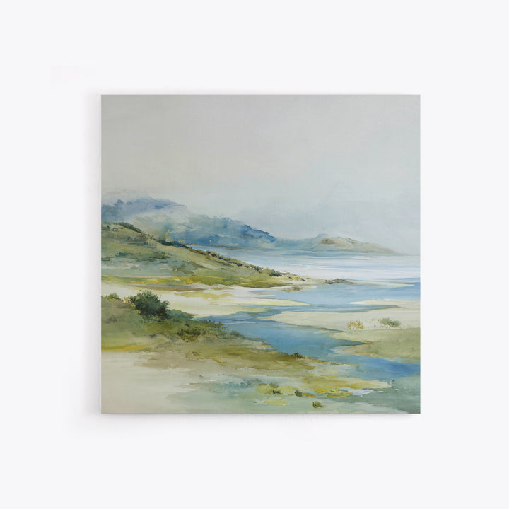 Quiet Coastal Dunes Framed Canvas Print, Dental Office Art, Dental Hygiene, Office Decor, Fine Art, Calm, Medical Office Art, DOA-1x1-46
