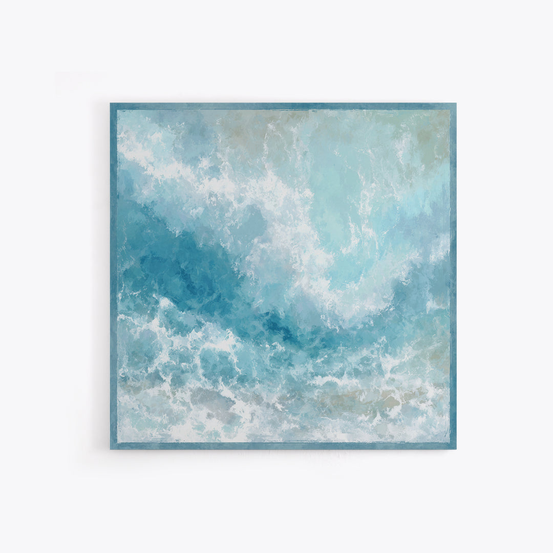 Calming Abstract Ocean Waves Canvas Print, Dental Office Art, Printable Digital, Office Decor, Fine Art, Calm, Neutral Decor, DOA-1x1-49