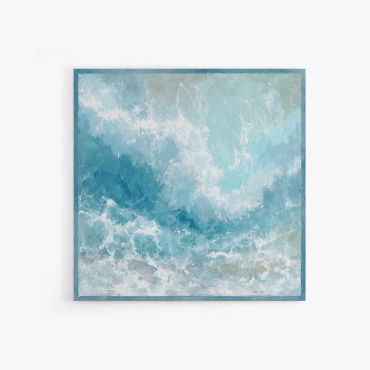 Calming Abstract Ocean Waves Canvas Print, Dental Office Art, Printable Digital, Office Decor, Fine Art, Calm, Neutral Decor, DOA-1x1-49