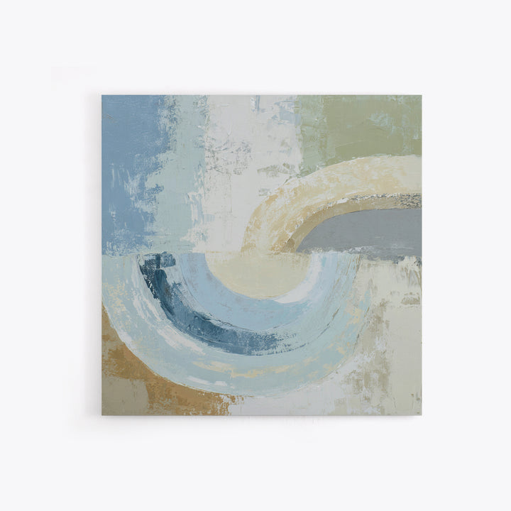 Minimal Smile Curve Abstract Framed Canvas Print, Dental Office Art, Tooth Art, Office Decor, Abstract Art, Calm, Modern Decor, DOA-1x1-53