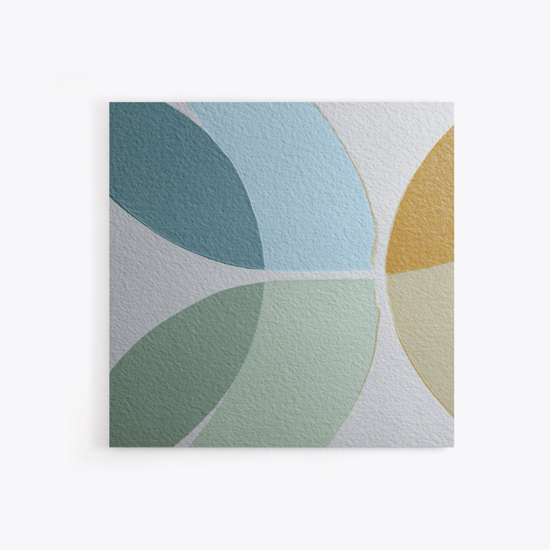 Simple Rainbow Pastel Shapes for Children Canvas Print, Dental Office Art, Dental Decor, Office Decor, Abstract Art, Calm, DOA-1x1-69