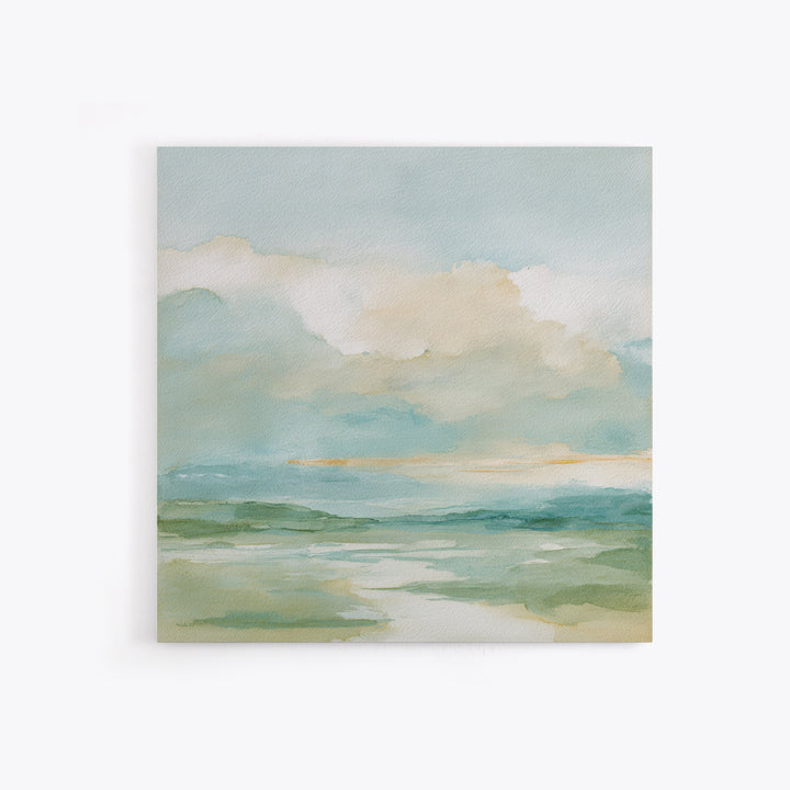 Peaceful Clouds over Open Meadow Canvas Print, Dental Office Art, Dental Office, Office Decor, Oil Painting, Calm, Room Decor, DOA-1x1-81