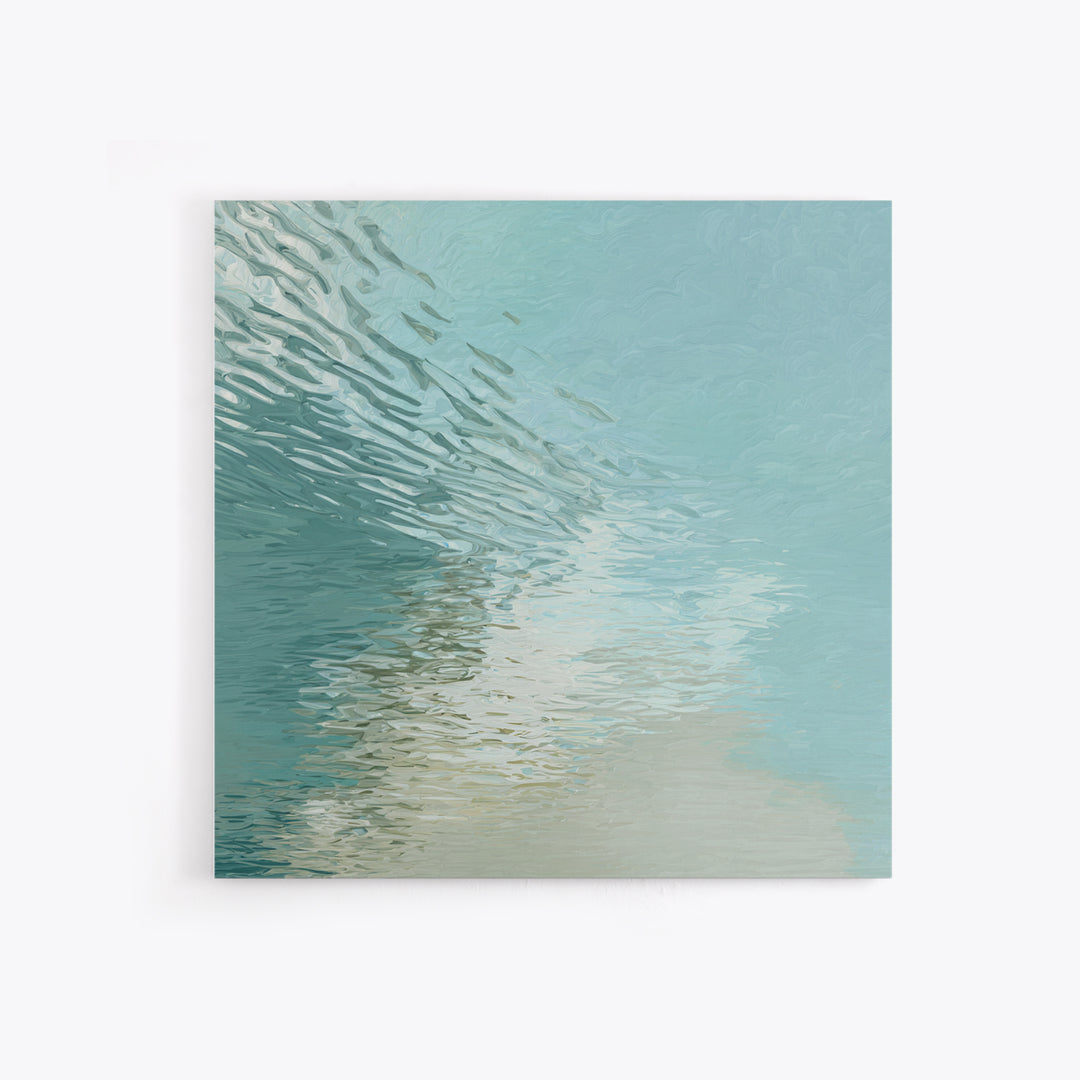 Abstract Water Ripple Pattern Canvas Print, Dental Office Art, Dental Hygienist, Office Decor, Calm, Statement Artwork, DOA-1x1-85