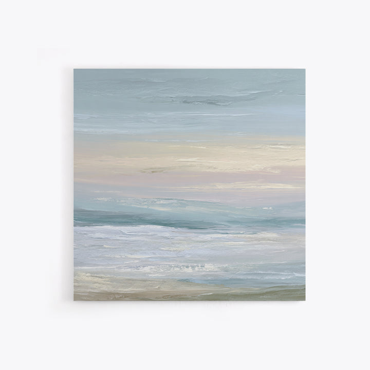 Soft Gradient Sunrise Canvas Print, Dental Office Art, Office Decor, Fine Art, Calm, Art Print, Room Decor, Textured Painting, DOA-1x1-92