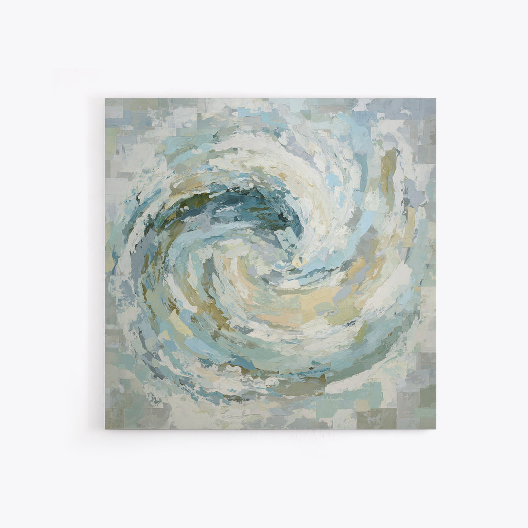 Calming Abstract Ocean Waves Canvas Print, Dental Office Art, Wall Decor, Office Decor, Fine Art, Calm, Contemporary Art, DOA-1x1-97