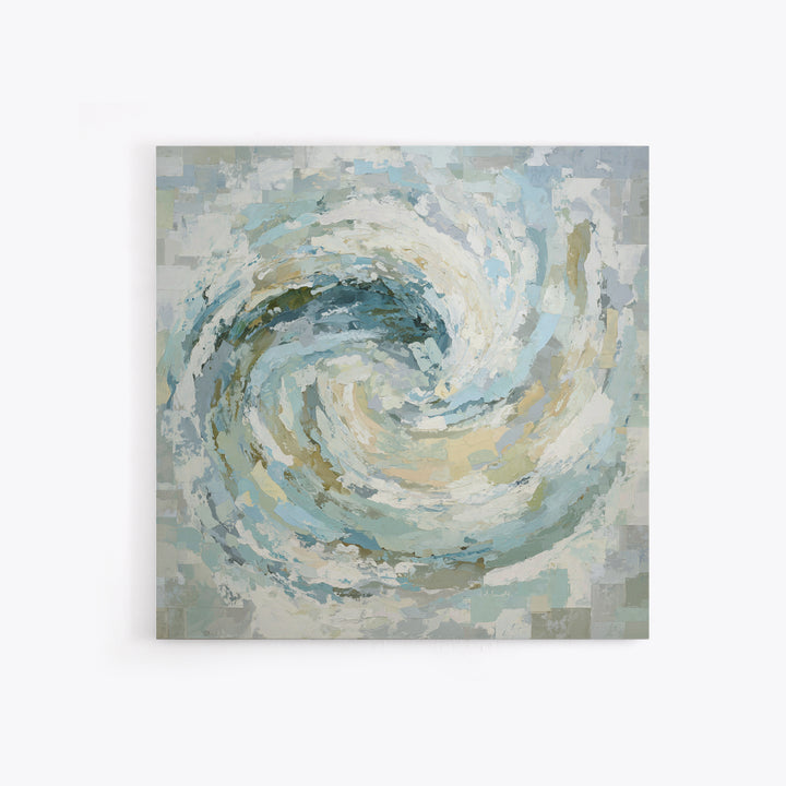 Calming Abstract Ocean Waves Canvas Print, Dental Office Art, Wall Decor, Office Decor, Fine Art, Calm, Contemporary Art, DOA-1x1-97