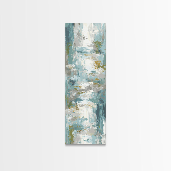 Clean Geometric Art Framed Canvas Print, Dental Office Art, Tooth Art, Office Decor, Calm, Modern Decor, Fine Art Print, DOA-1x3-20