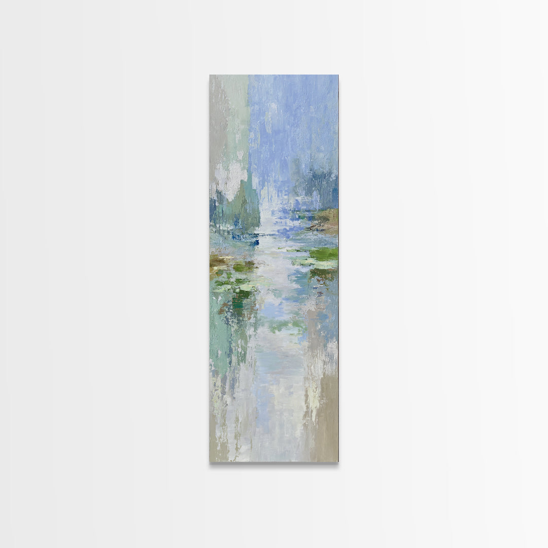 Sunlit Lake with Calming Reflections Canvas Print, Dental Office Art, Dental Office, Office Decor, Fine Art, Calm, Room Decor, DOA-1x3-27