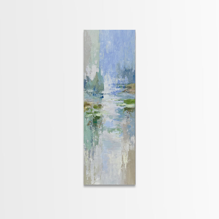 Sunlit Lake with Calming Reflections Canvas Print, Dental Office Art, Dental Office, Office Decor, Fine Art, Calm, Room Decor, DOA-1x3-27