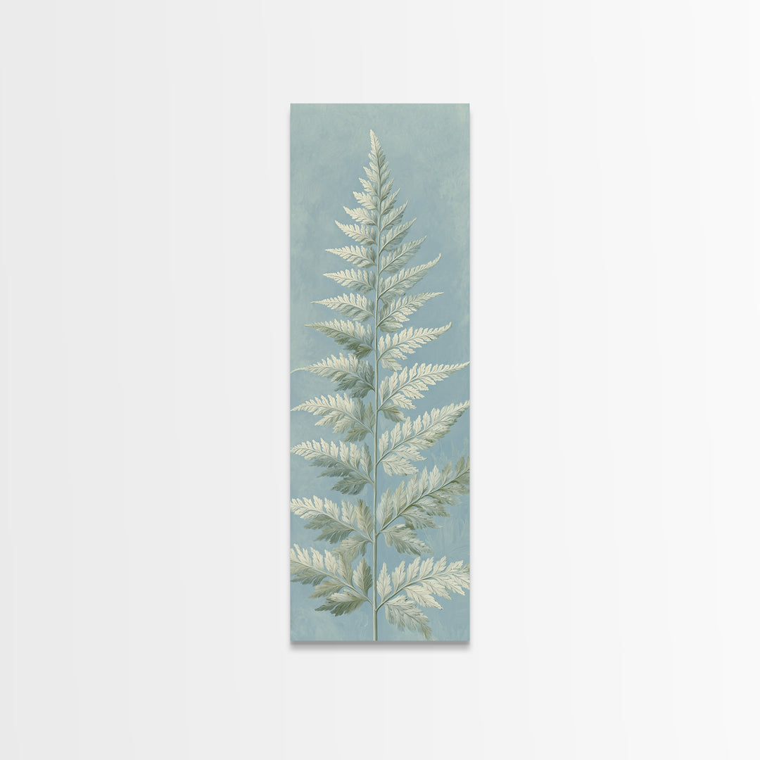 Botanical Fern Study Framed Canvas Print, Dental Office Art, Medical Office Art, Office Decor, Fine Art, Calm, DOA-1x3-31