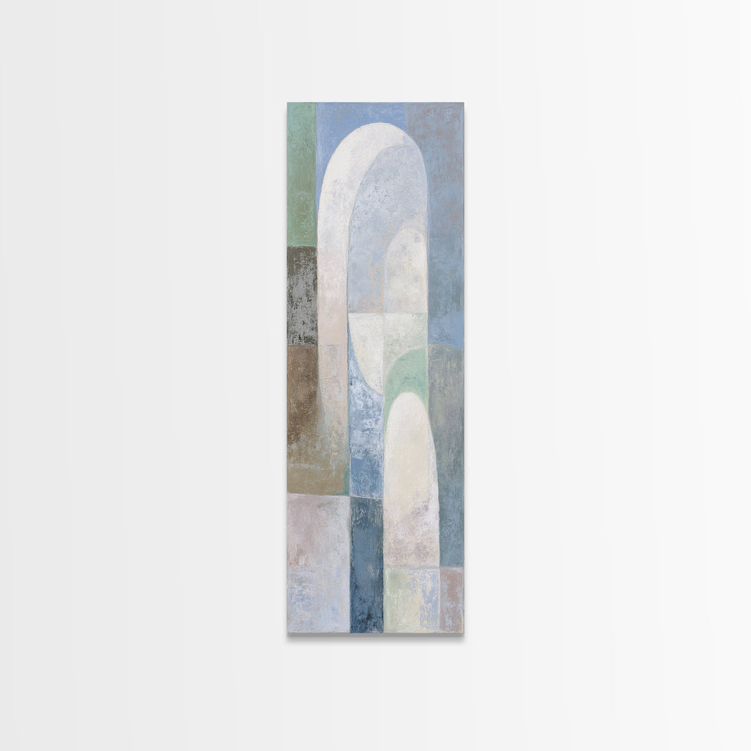 Light Scandinavian Abstract Arches Canvas Print, Dental Office Art, Dental Art, Office Decor, Abstract Art, Calm, Dental Gift, DOA-1x3-5