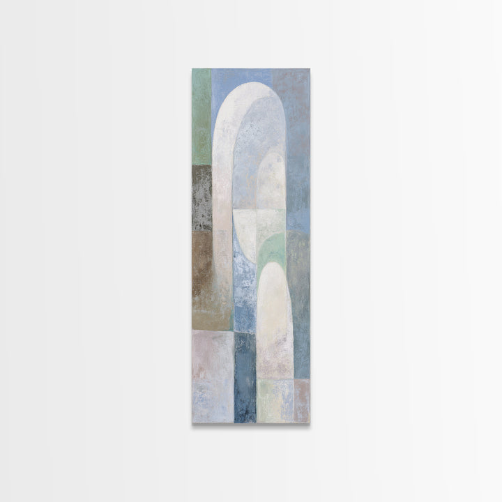 Light Scandinavian Abstract Arches Canvas Print, Dental Office Art, Dental Art, Office Decor, Abstract Art, Calm, Dental Gift, DOA-1x3-5