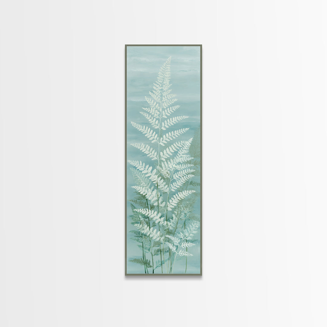 Botanical Fern Study Canvas Print, Dental Office Art, Fine Art Print, Office Decor, Fine Art, Calm, Printable Wall Art, DOA-1x3-55