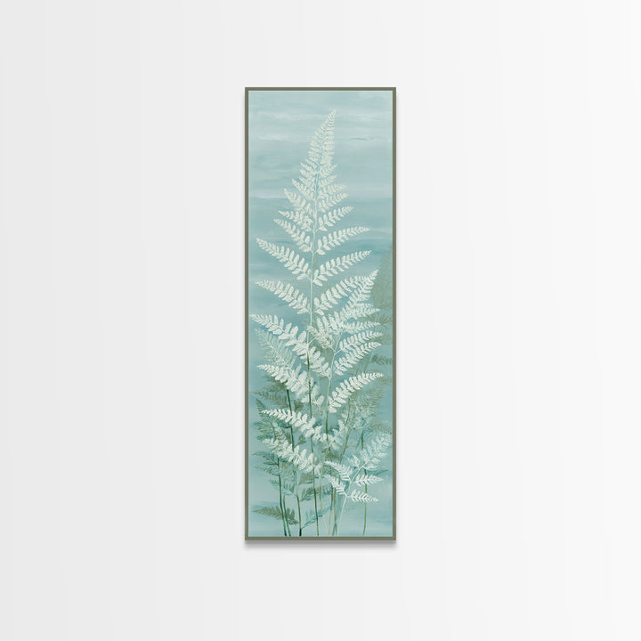Botanical Fern Study Canvas Print, Dental Office Art, Fine Art Print, Office Decor, Fine Art, Calm, Printable Wall Art, DOA-1x3-55
