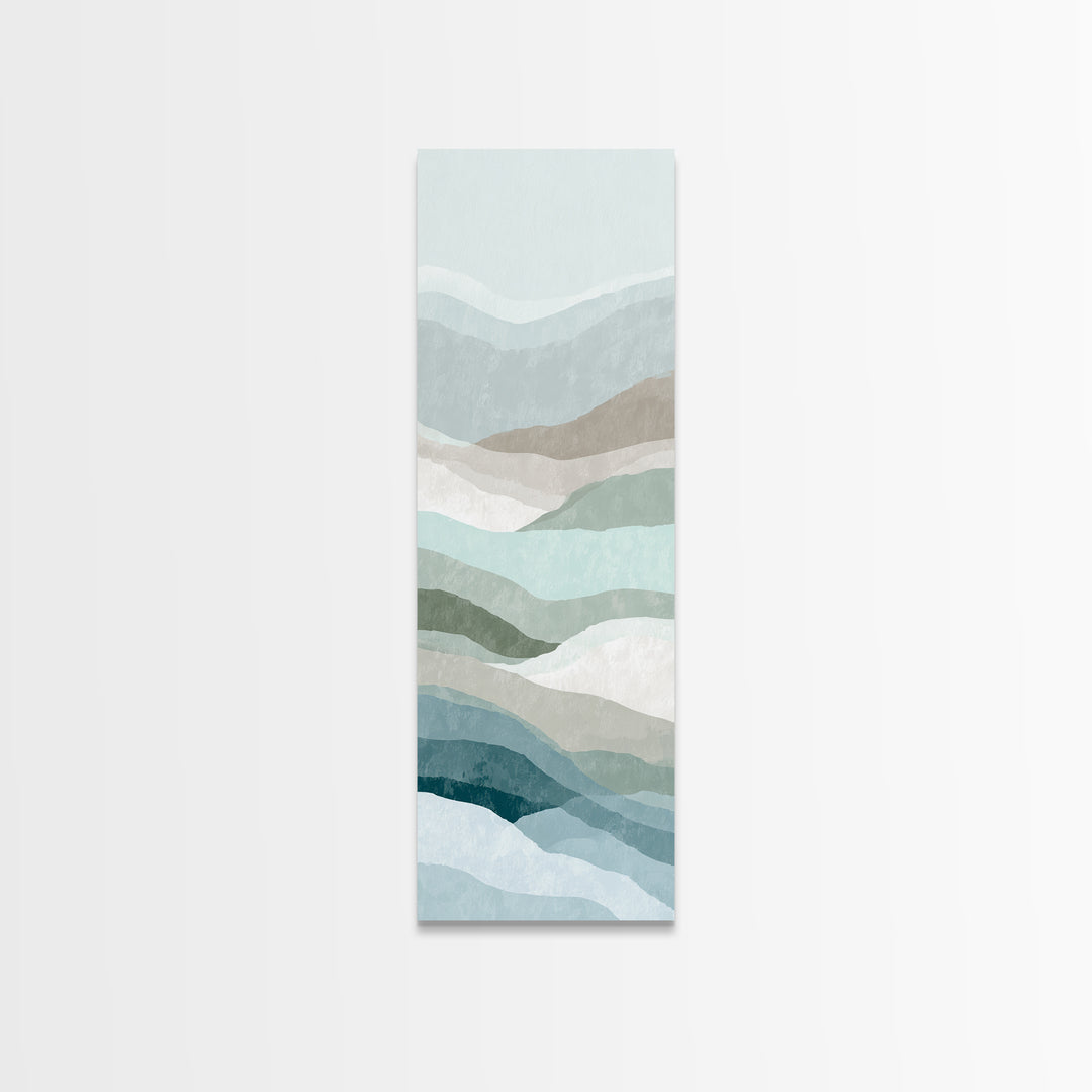 Minimal Smile Curve Abstract Canvas Print, Dental Office Art, Office Decor, Abstract Art, Calm, Art Print, Room Decor, DOA-1x3-65