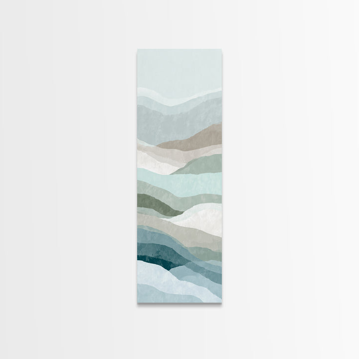 Minimal Smile Curve Abstract Canvas Print, Dental Office Art, Office Decor, Abstract Art, Calm, Art Print, Room Decor, DOA-1x3-65