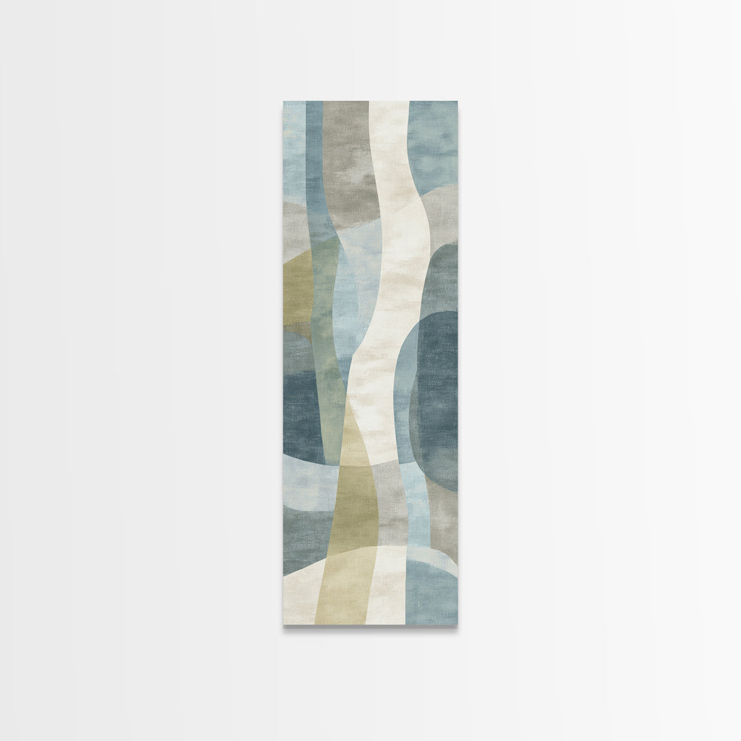 Playful Tooth Shaped Character Framed Canvas Print, Dental Office Art, Dentistry Art, Office Decor, Abstract Art, Calm, DOA-1x3-66
