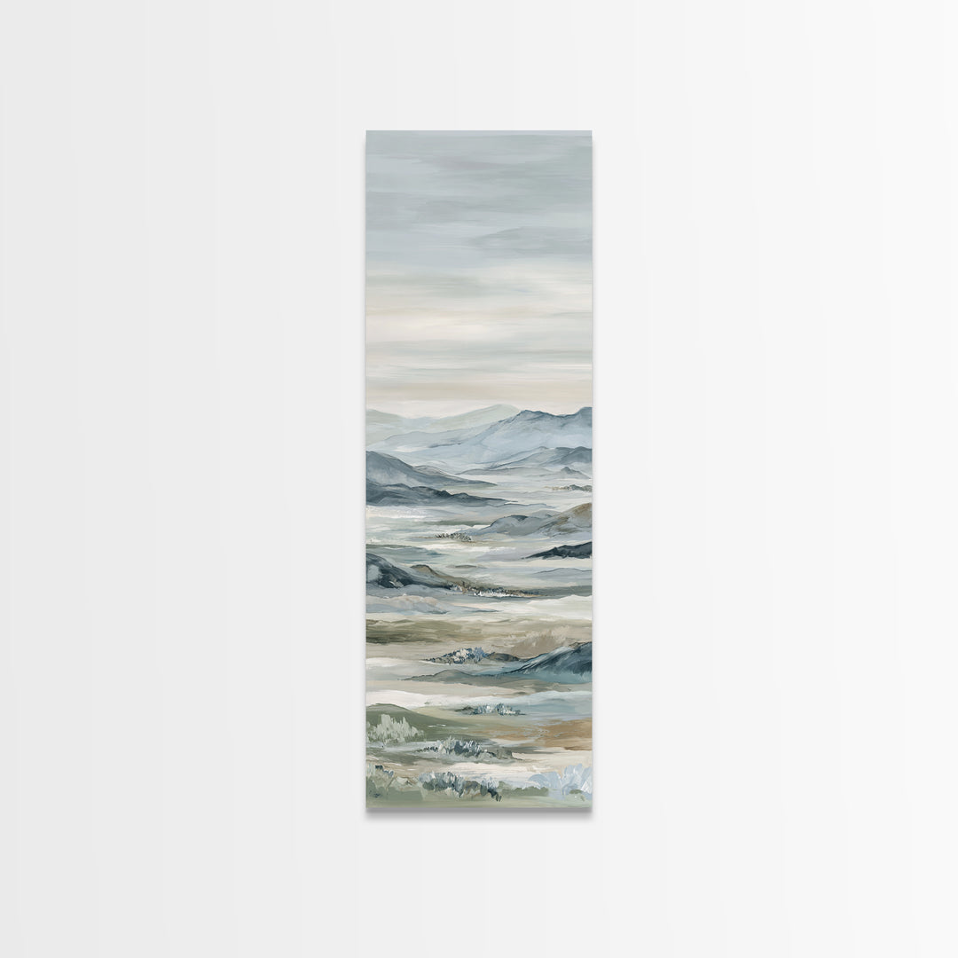 Soft Gradient Sunrise Framed Canvas Print, Dental Office Art, Dental Assistant, Office Decor, Fine Art, Calm, Gallery Decor, DOA-1x3-8