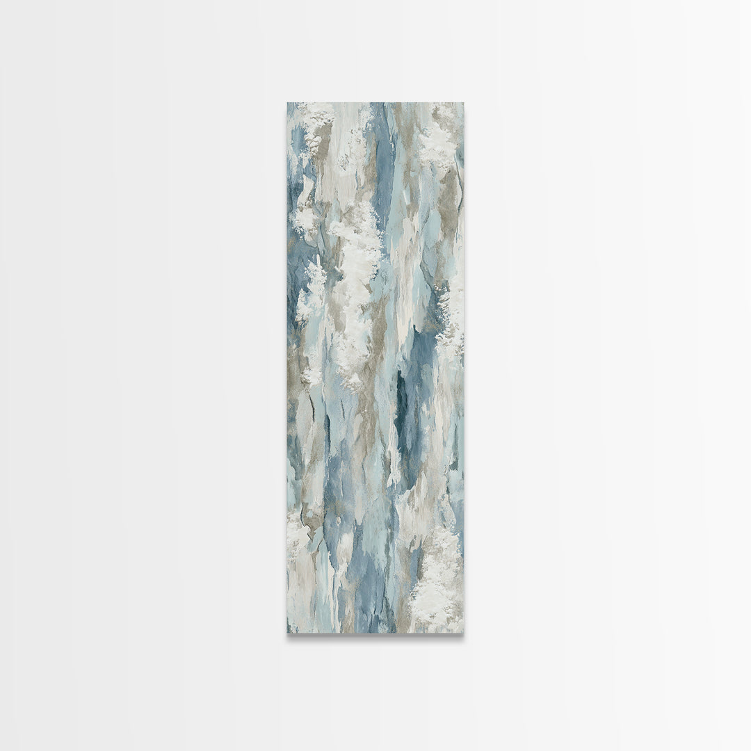 Clean Marble Texture Framed Canvas Print, Dental Office Art, Boho Decor, Office Decor, Fine Art, Calm, Digital Print, DOA-1x3-84
