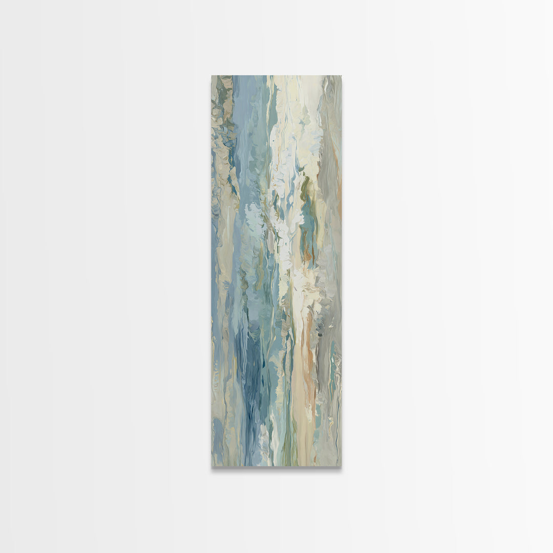 Calming Abstract Ocean Waves Canvas Print, Dental Office Art, Wall Decor, Office Decor, Fine Art, Calm, Contemporary Art, DOA-1x3-85