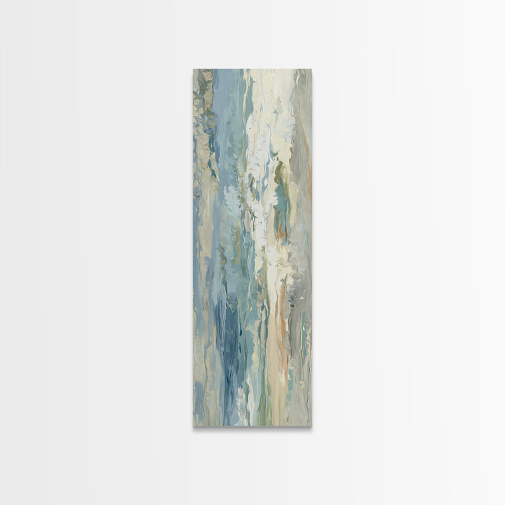 Calming Abstract Ocean Waves Canvas Print, Dental Office Art, Wall Decor, Office Decor, Fine Art, Calm, Contemporary Art, DOA-1x3-85