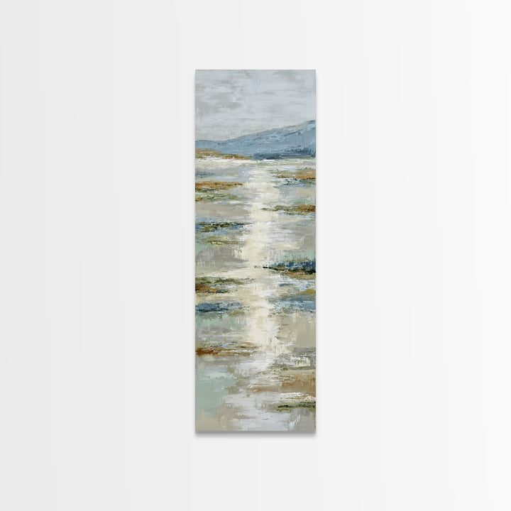 Sunlit Lake with Calming Reflections Canvas Print, Dental Office Art, Office Wall Art, Office Decor, Calm, Medical Decor, DOA-1x3-99
