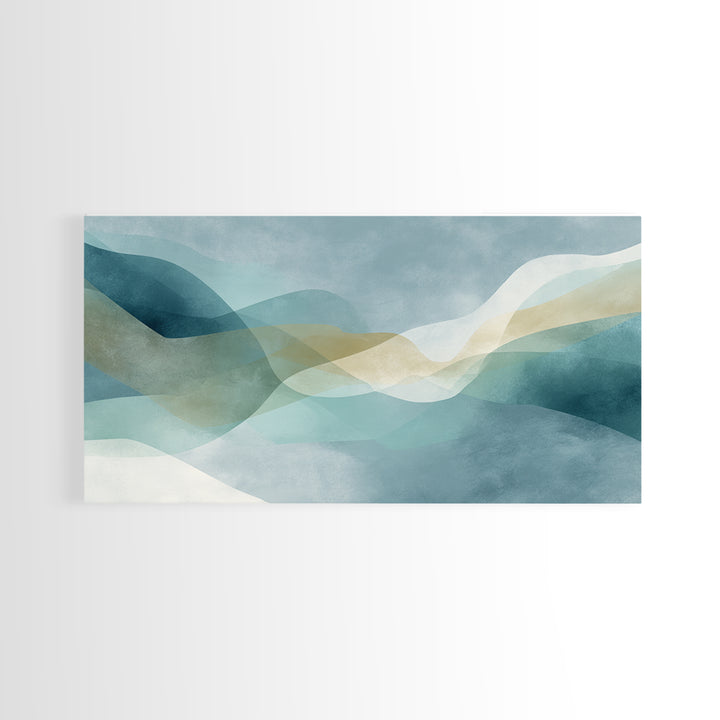 Minimal Smile Curve Abstract Framed Canvas Print, Dental Office Art, Neutral Decor, Office Decor, Fine Art, Calm, Wall Art, DOA-2x1-1