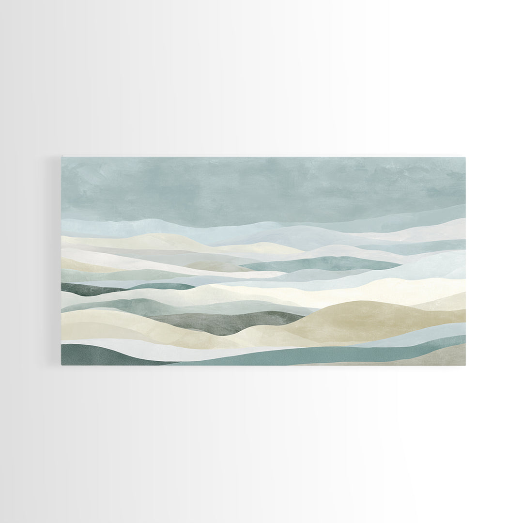 Clean Geometric Art Framed Canvas Print, Dental Office Art, Dental Assistant, Office Decor, Fine Art, Calm, Gallery Decor, DOA-2x1-100