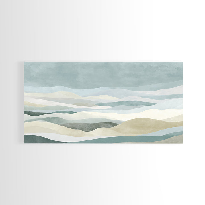 Clean Geometric Art Framed Canvas Print, Dental Office Art, Dental Assistant, Office Decor, Fine Art, Calm, Gallery Decor, DOA-2x1-100