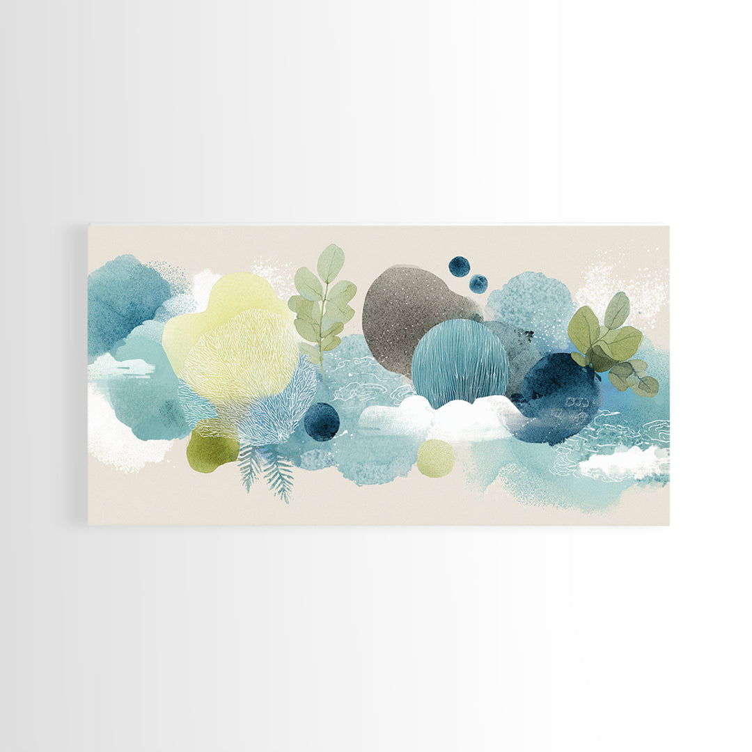 Playful Tooth Shaped Character Canvas Print, Dental Office Art, Dental Office, Office Decor, Fine Art, Calm, Room Decor, DOA-2x1-2