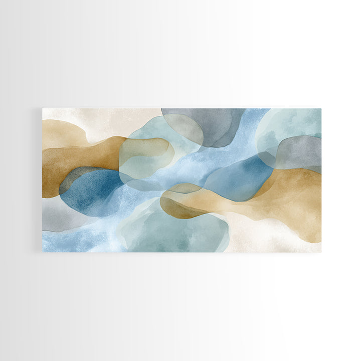 Minimal Smile Curve Abstract Framed Canvas Print, Dental Office Art, Neutral Decor, Office Decor, Fine Art, Calm, Wall Art, DOA-2x1-25