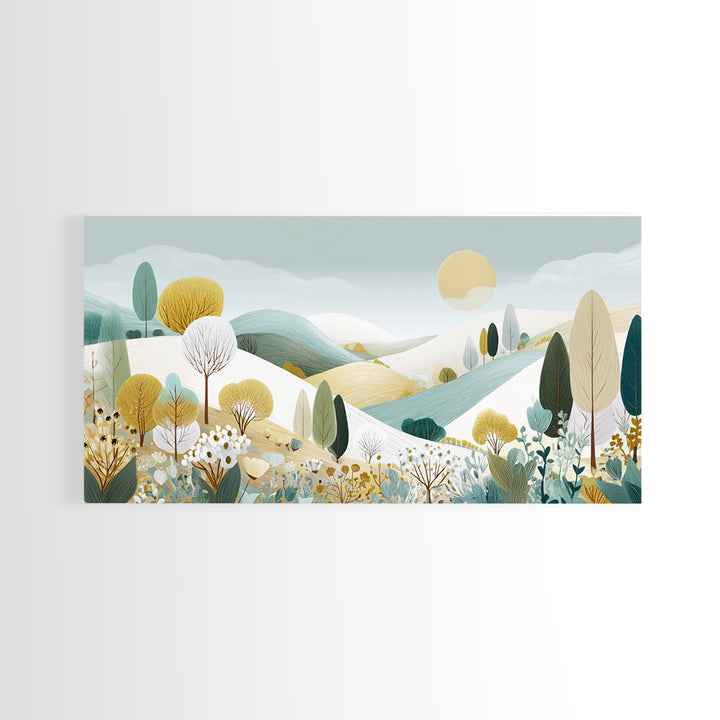 Playful Tooth Shaped Character Canvas Print, Dental Office Art, Dental Office, Office Decor, Fine Art, Calm, Room Decor, DOA-2x1-26