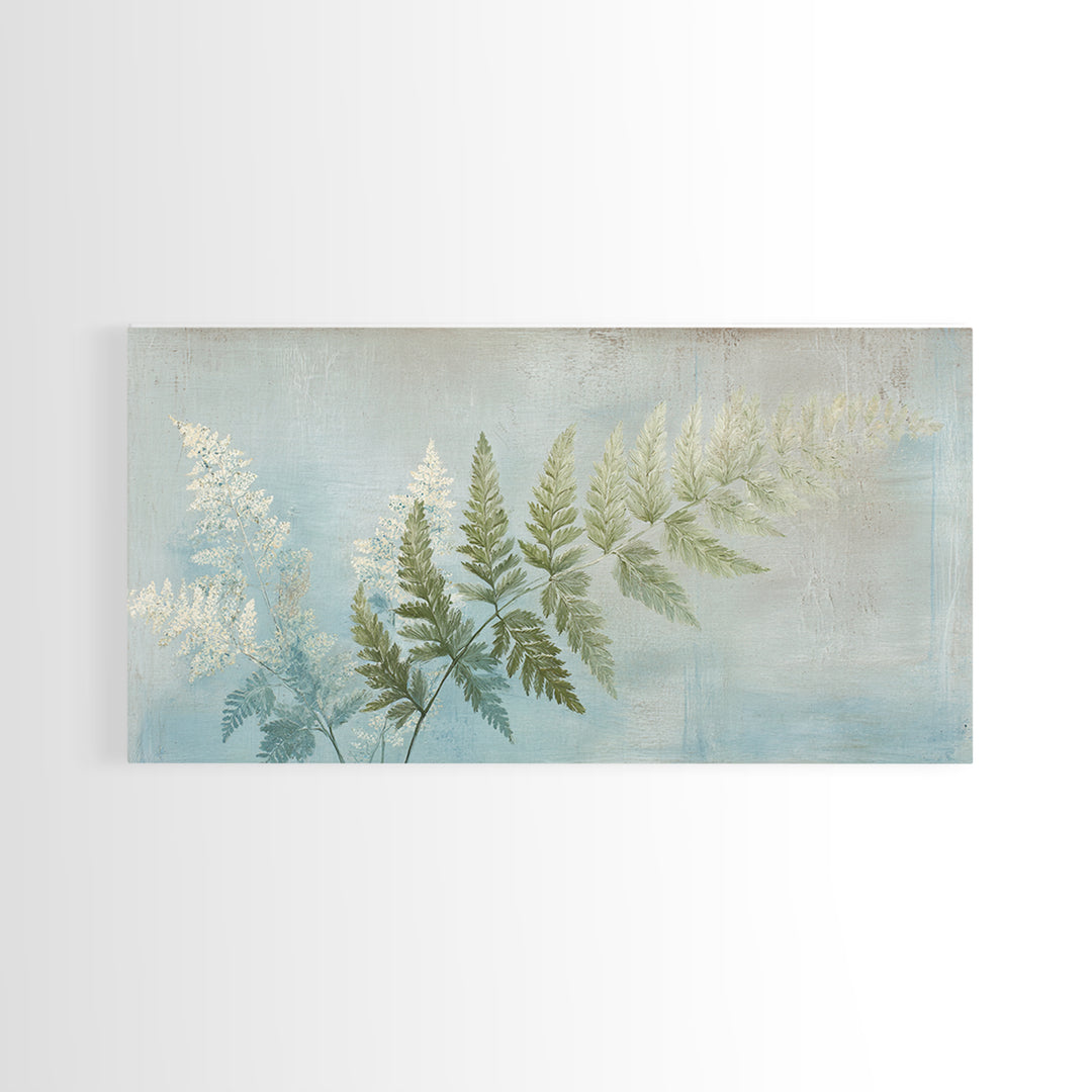 Botanical Fern Study Canvas Print, Dental Office Art, Minimalist Decor, Office Decor, Fine Art, Calm, Motivational Poster, DOA-2x1-39