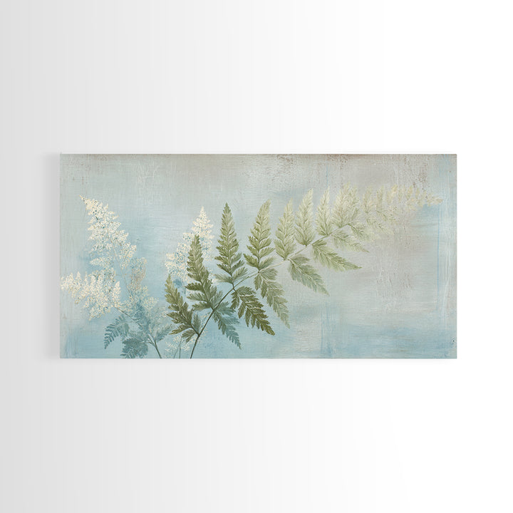 Botanical Fern Study Canvas Print, Dental Office Art, Minimalist Decor, Office Decor, Fine Art, Calm, Motivational Poster, DOA-2x1-39