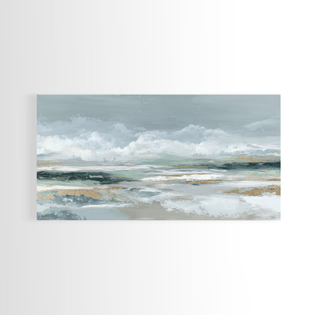 Clean Marble Texture Canvas Print, Dental Office Art, Office Decor, Abstract Art, Calm, Unique Wall Art, Minimalist Wall Art, DOA-2x1-44