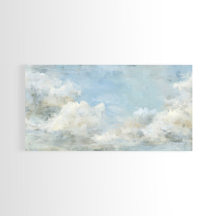 Peaceful Clouds over Open Meadow Canvas Print, Dental Office Art, Art Print, Office Decor, Fine Art, Calm, Unique Wall Art, DOA-2x1-53