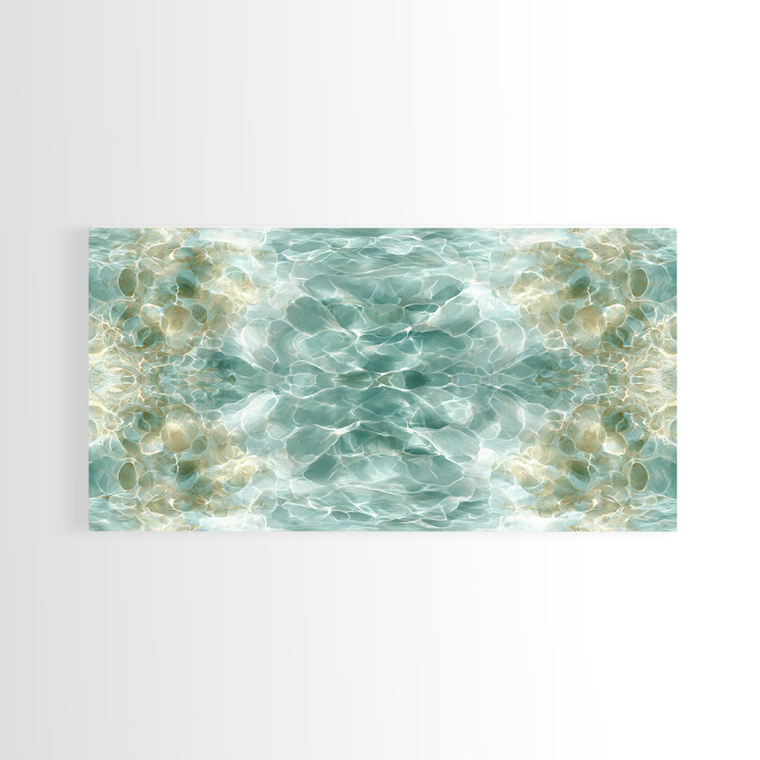 Abstract Water Ripple Pattern Canvas Print, Dental Office Art, Fine Art Print, Office Decor, Abstract Art, Calm, DOA-2x1-57