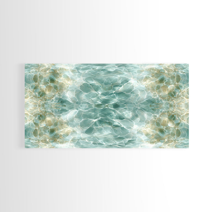 Abstract Water Ripple Pattern Canvas Print, Dental Office Art, Fine Art Print, Office Decor, Abstract Art, Calm, DOA-2x1-57
