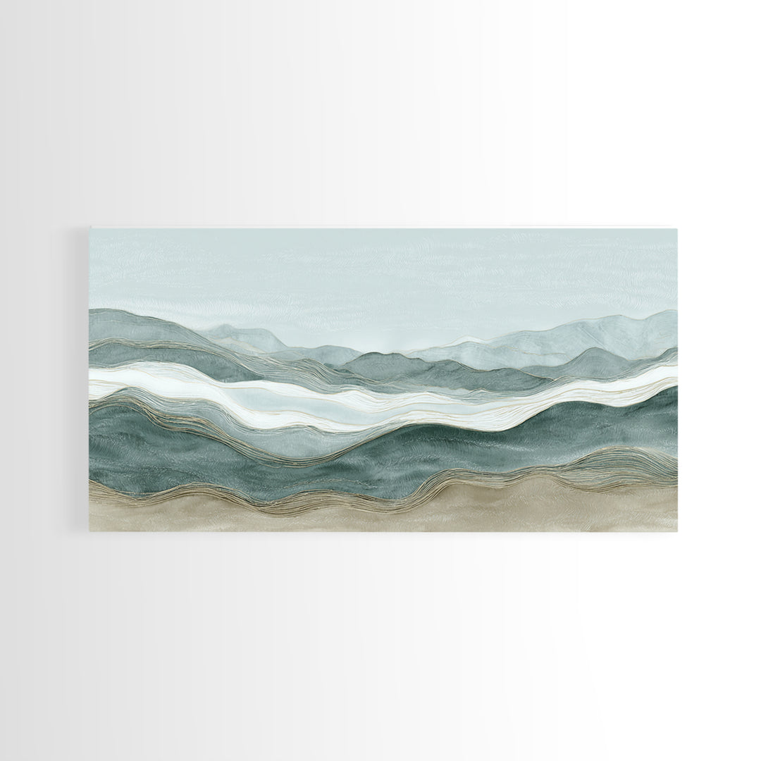 Minimal Line Faces Framed Canvas Print, Dental Office Art, Office Decor, Fine Art, Calm, Medical Art, Medical Office Decor, DOA-2x1-60