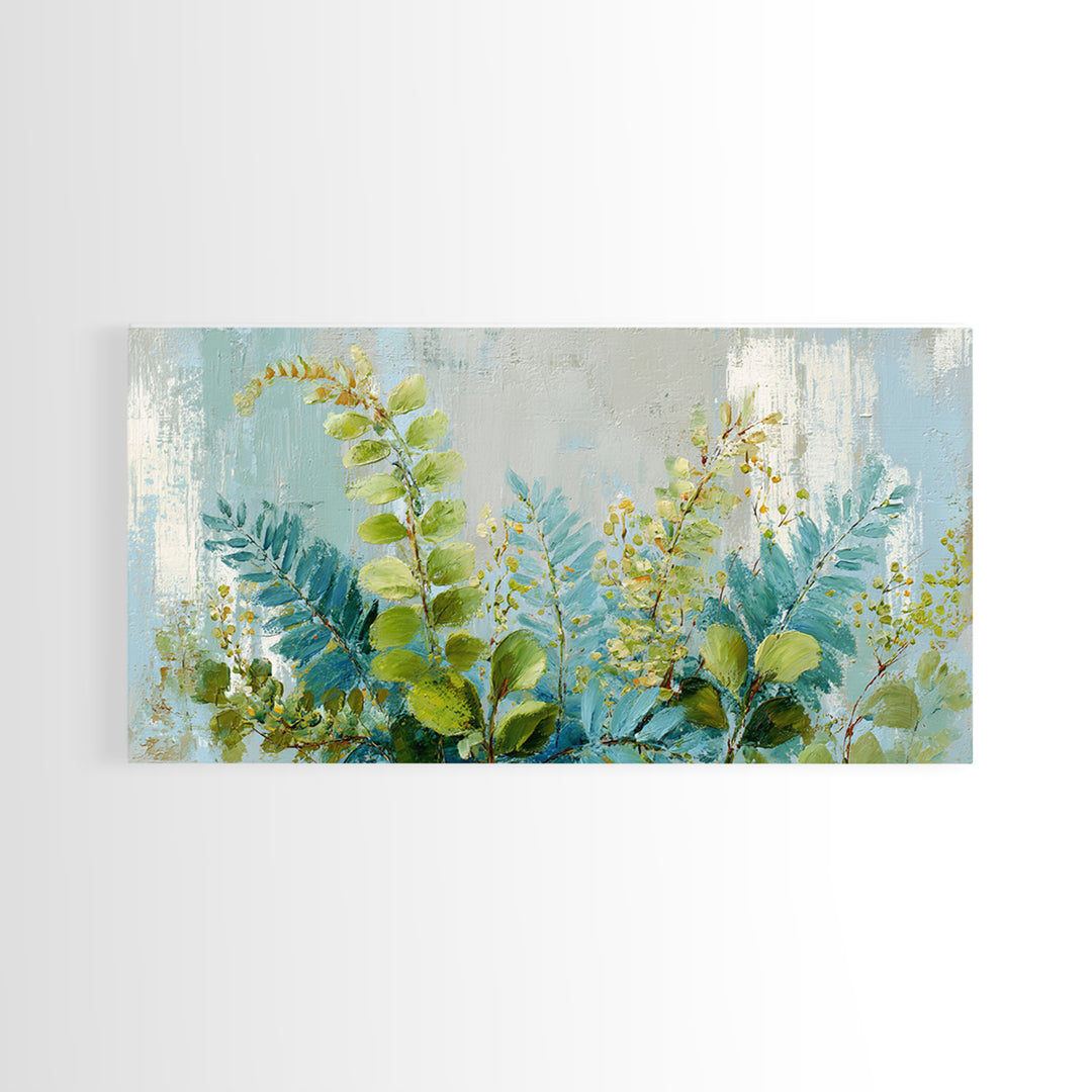 Botanical Fern Study Canvas Print, Dental Office Art, Dental, Office Decor, Watercolor Art, Calm, Tooth Art, Dentistry Art, DOA-2x1-63