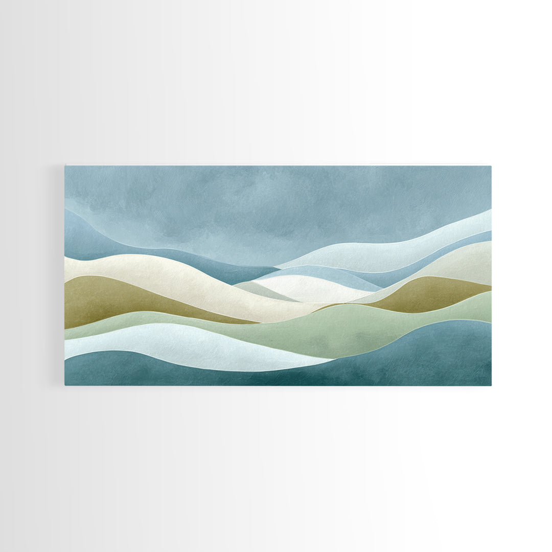Minimal Smile Curve Abstract Canvas Print, Dental Office Art, Luxury Decor, Office Decor, Abstract Art, Calm, Office Wall Art, DOA-2x1-73